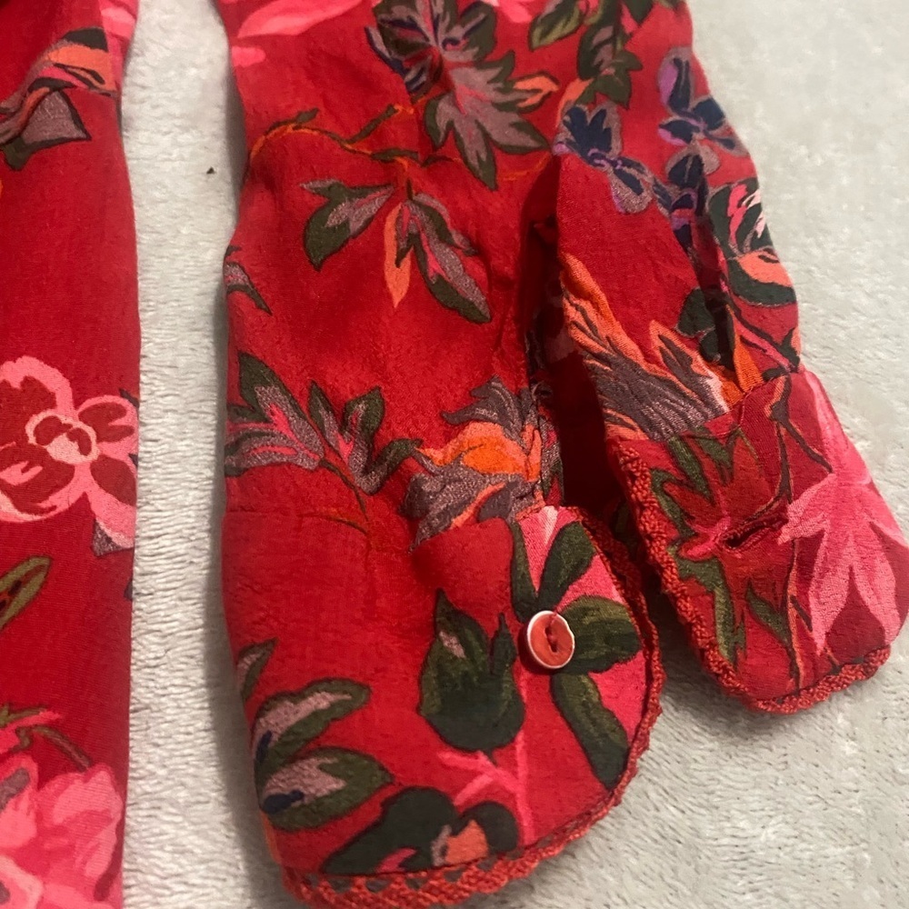 Zara Red Floral Mini Dress - Picture 3 of 10